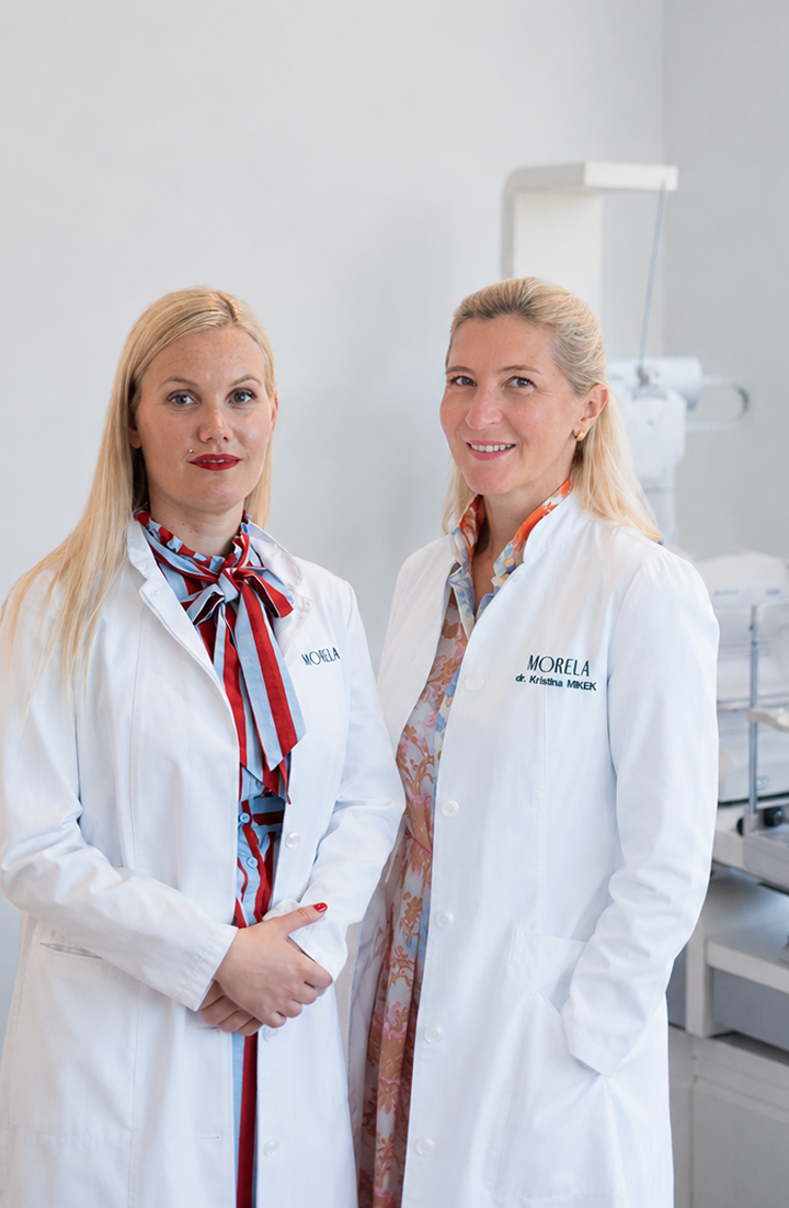 dr. Kristina Mikek in dipl. optometristka Nina Novak